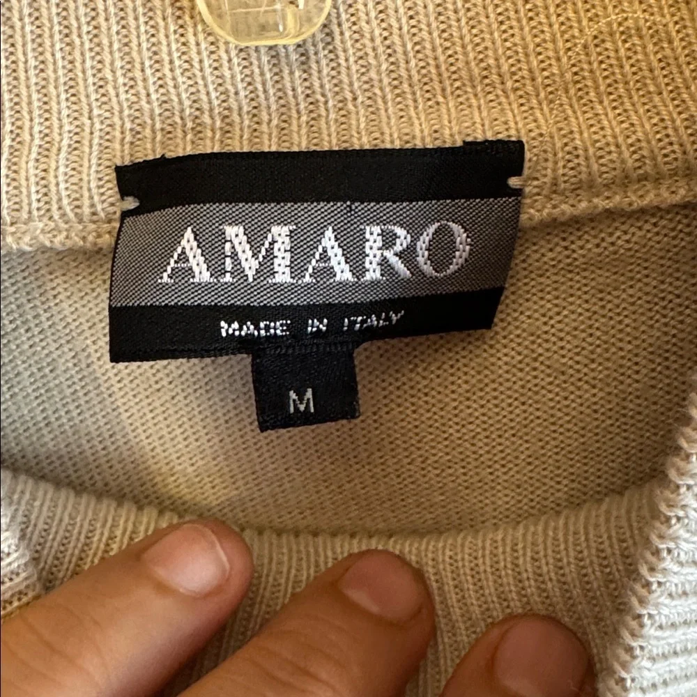 AMARO Beige Turtleneck Sweater
